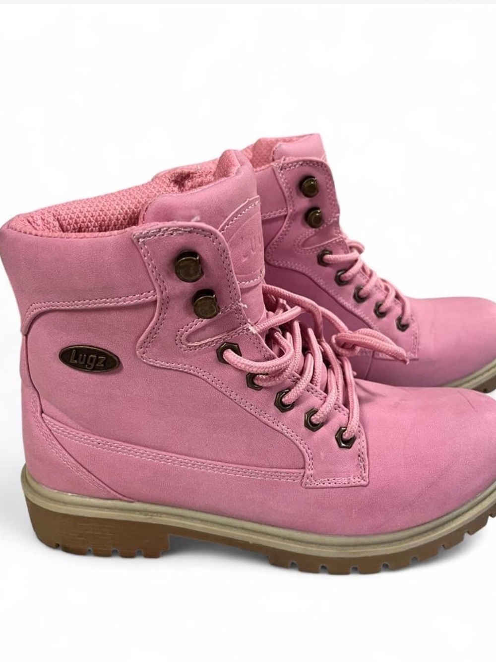 Lugz Mantle Hi Women's Size 9 Boots Pink Bubblegum Classic 6" Chukka Ankle